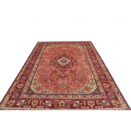 Tappeto Tabriz Persia marrone giallo 200x294