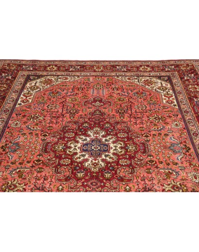 Tappeto Tabriz Persia marrone giallo 200x294