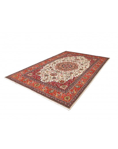Tappeto Tabriz Persia beige marrone 203x298