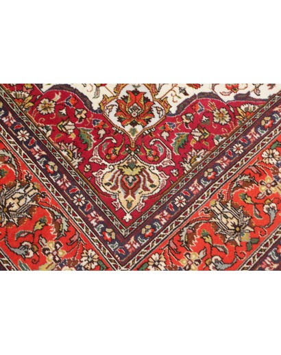 Tappeto Tabriz Persia beige marrone 203x298
