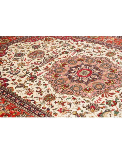 Tappeto Tabriz Persia beige marrone 203x298