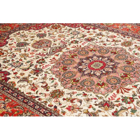 Tappeto Tabriz Persia beige marrone 203x298