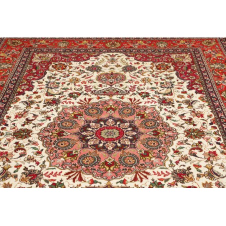 Tappeto Tabriz Persia beige marrone 203x298