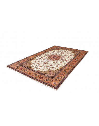 Tappeto Tabriz Persia marrone beige 198x294