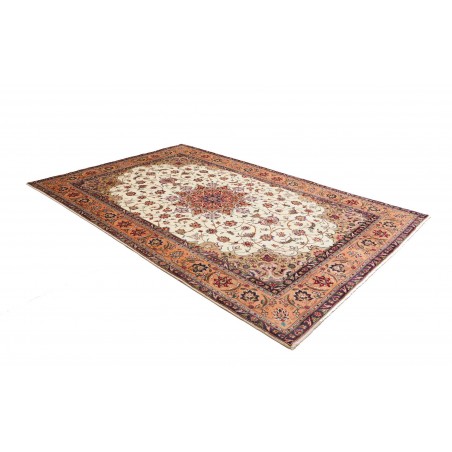 Tappeto Tabriz Persia marrone beige 198x294