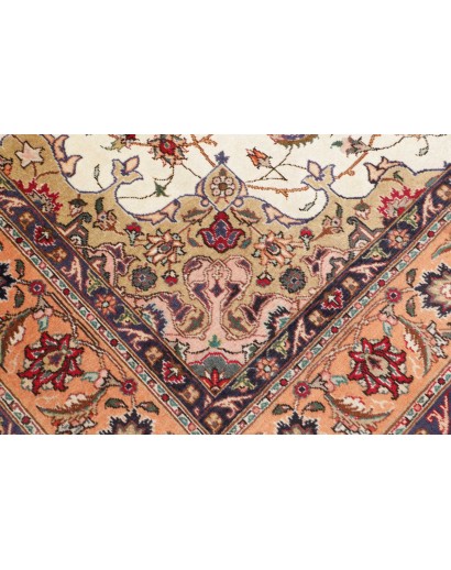 Tappeto Tabriz Persia marrone beige 198x294