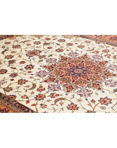 Tappeto Tabriz Persia marrone beige 198x294