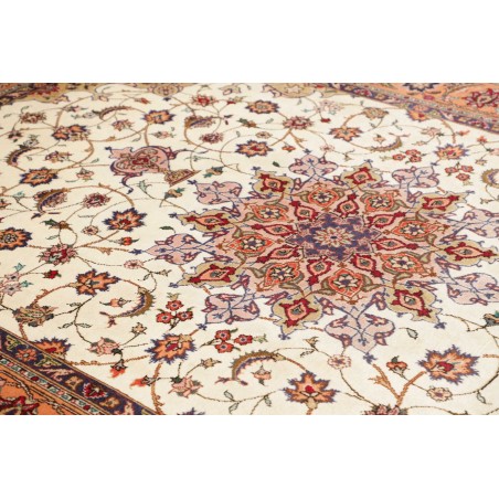 Tappeto Tabriz Persia marrone beige 198x294