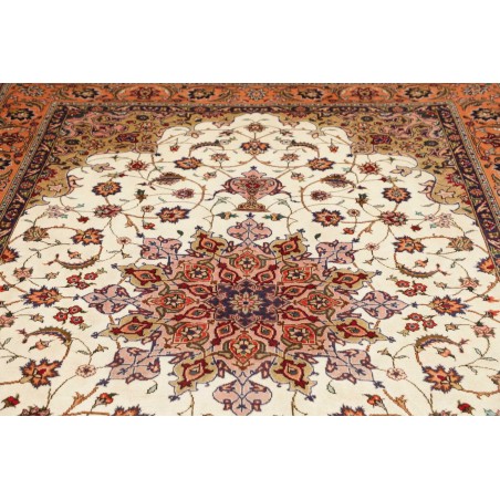Tappeto Tabriz Persia marrone beige 198x294