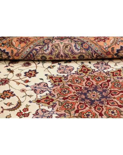 Tappeto Tabriz Persia marrone beige 198x294