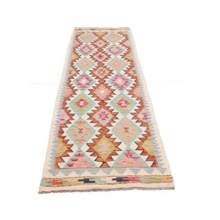 Tappeto Kilim Afghanistan beige arancione 80x296