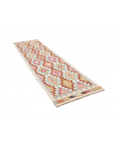 Tappeto Kilim Afghanistan beige arancione 80x296