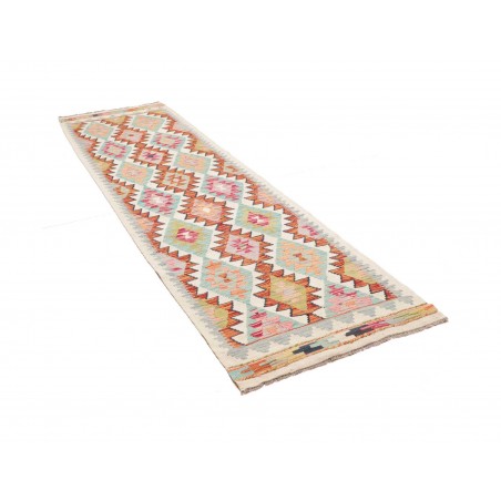 Tappeto Kilim Afghanistan beige arancione 80x296