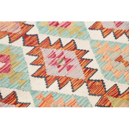 Tappeto Kilim Afghanistan beige arancione 80x296