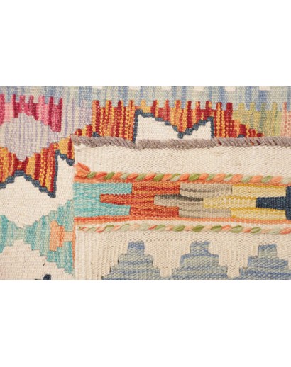 Tappeto Kilim Afghanistan beige arancione 80x296