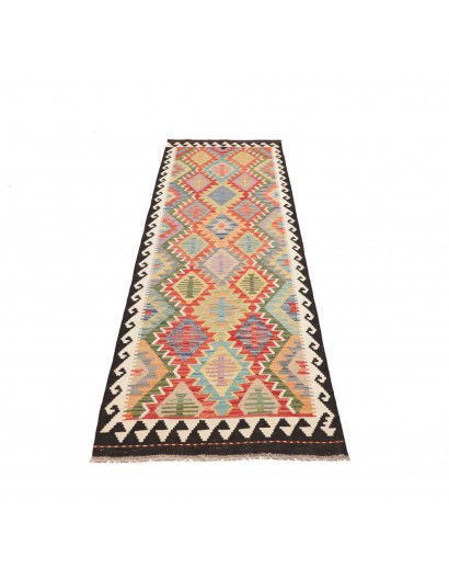 Tappeto Kilim Afghanistan marrone grigio 80x293