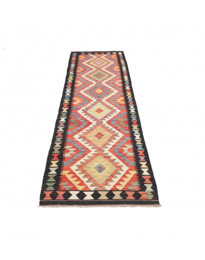 Tappeto Kilim Afghanistan marrone grigio 76x294