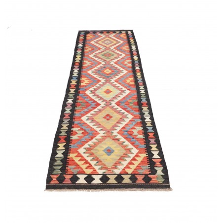 Tappeto Kilim Afghanistan marrone grigio 76x294