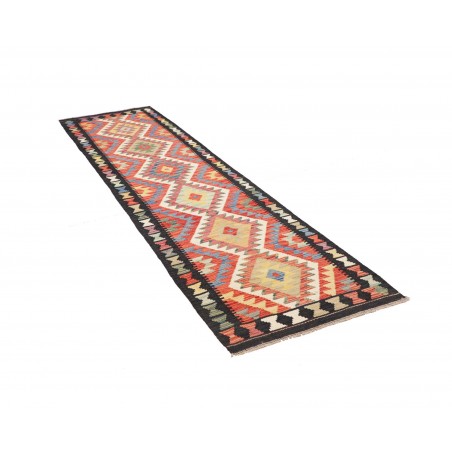Tappeto Kilim Afghanistan marrone grigio 76x294