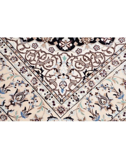 Tappeto Nain 6La Persia bianco blu 172x170