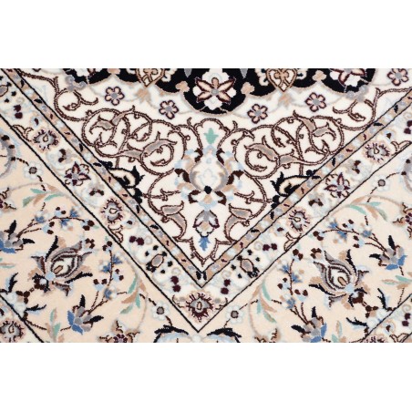 Tappeto Nain 6La Persia bianco blu 172x170