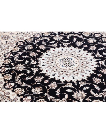Tappeto Nain 6La Persia bianco blu 172x170