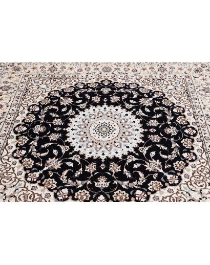 Tappeto Nain 6La Persia bianco blu 172x170