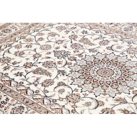 Tappeto Nain 6La Persia bianco grigio 156x234