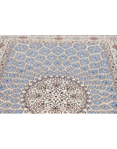 Tappeto Nain 6La Persia bianco grigio 157x240