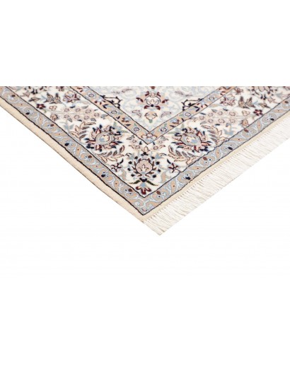 Tappeto Nain 6La Persia bianco blu 132x207