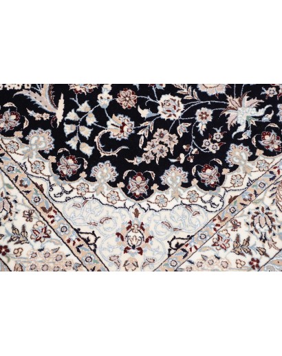 Tappeto Nain 6La Persia bianco blu 132x207