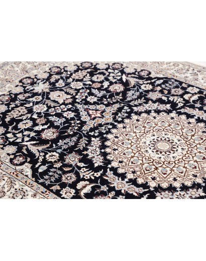 Tappeto Nain 6La Persia bianco blu 132x207