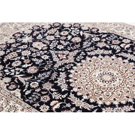 Tappeto Nain 6La Persia bianco blu 132x207
