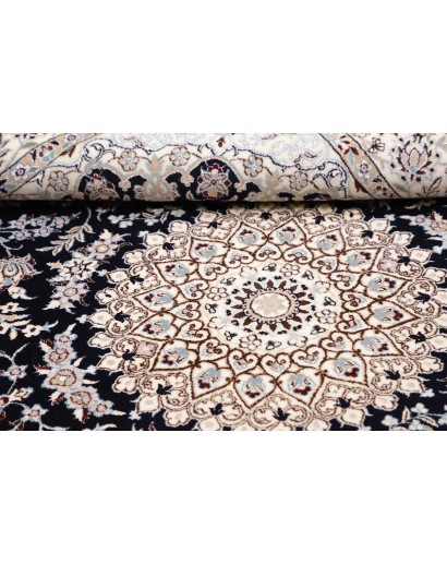 Tappeto Nain 6La Persia bianco blu 132x207