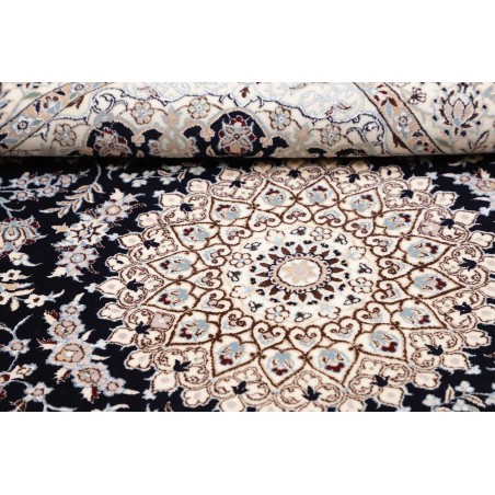 Tappeto Nain 6La Persia bianco blu 132x207