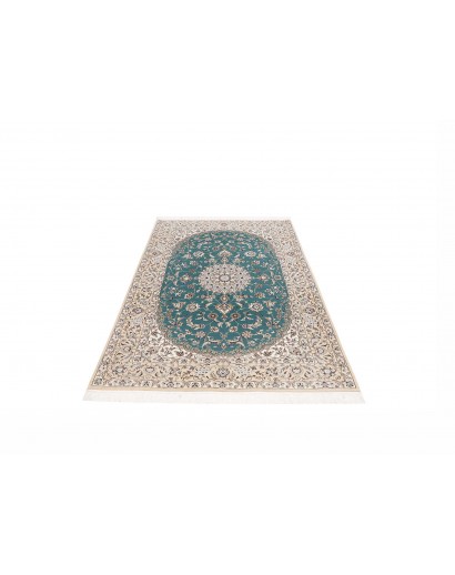 Tappeto Nain 6La Persia bianco verde 131x196