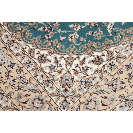 Tappeto Nain 6La Persia bianco verde 131x196