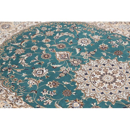 Tappeto Nain 6La Persia bianco verde 131x196