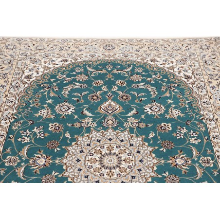 Tappeto Nain 6La Persia bianco verde 131x196