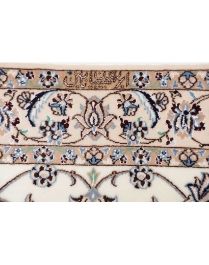 Tappeto Nain 6La Persia bianco grigio 131x195