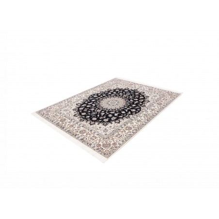 Tappeto Nain 6La Persia bianco azzurro 160x202