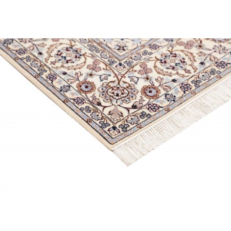 Tappeto Nain 6La Persia bianco azzurro 160x202