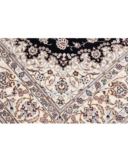 Tappeto Nain 6La Persia bianco azzurro 160x202
