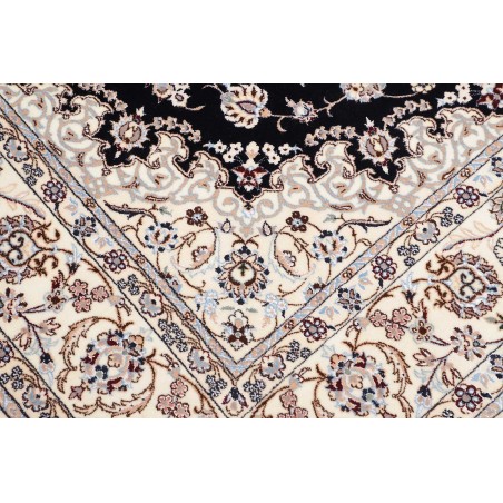 Tappeto Nain 6La Persia bianco azzurro 160x202
