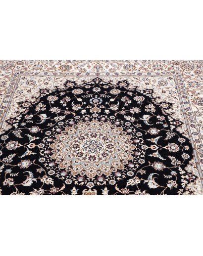 Tappeto Nain 6La Persia bianco azzurro 160x202