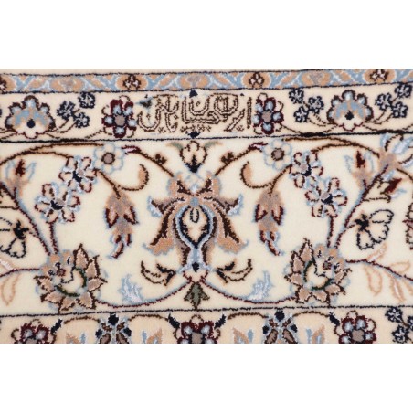Tappeto Nain 6La Persia bianco azzurro 160x202