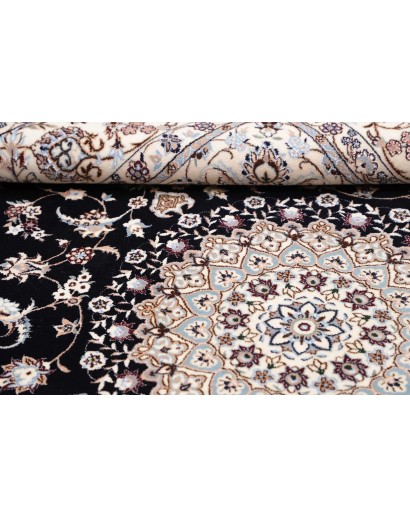 Tappeto Nain 6La Persia bianco azzurro 160x202