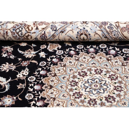 Tappeto Nain 6La Persia bianco azzurro 160x202