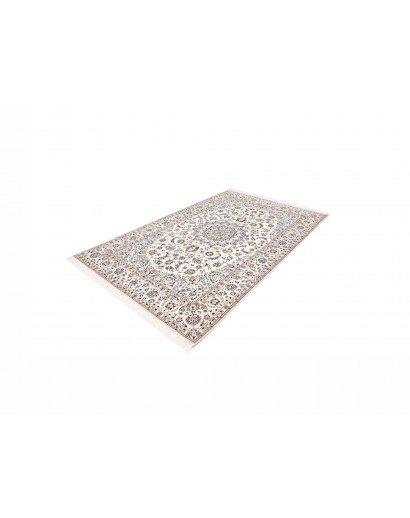 Tappeto Nain 6La Persia bianco grigio 163x253