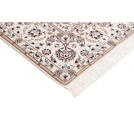 Tappeto Nain 6La Persia bianco grigio 163x253
